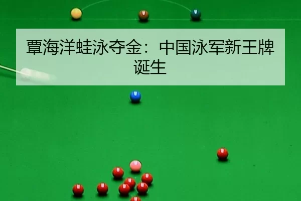 覃海洋蛙泳夺金：中国泳军新王牌诞生 - kaiyun app